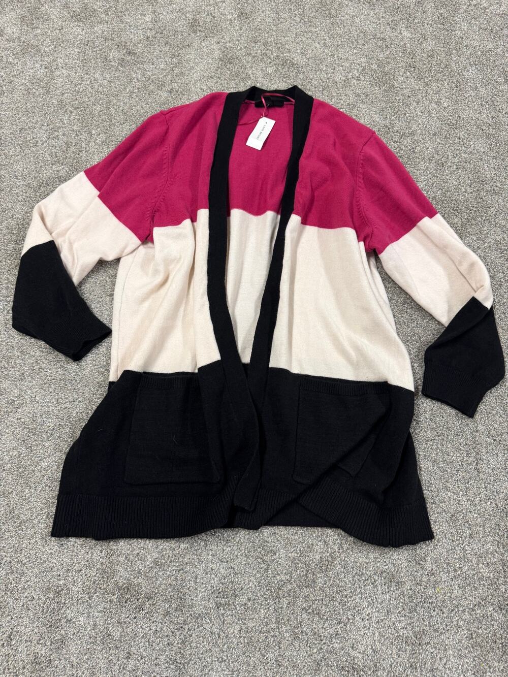 Lane Bryant Women's Colorblock Open-Front Cardigan